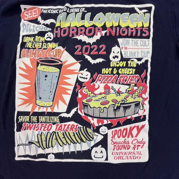 Universal Studios Halloween Horror Nights Shirt Mens Medium Black 2022 Orlando - Picture 2 of 7